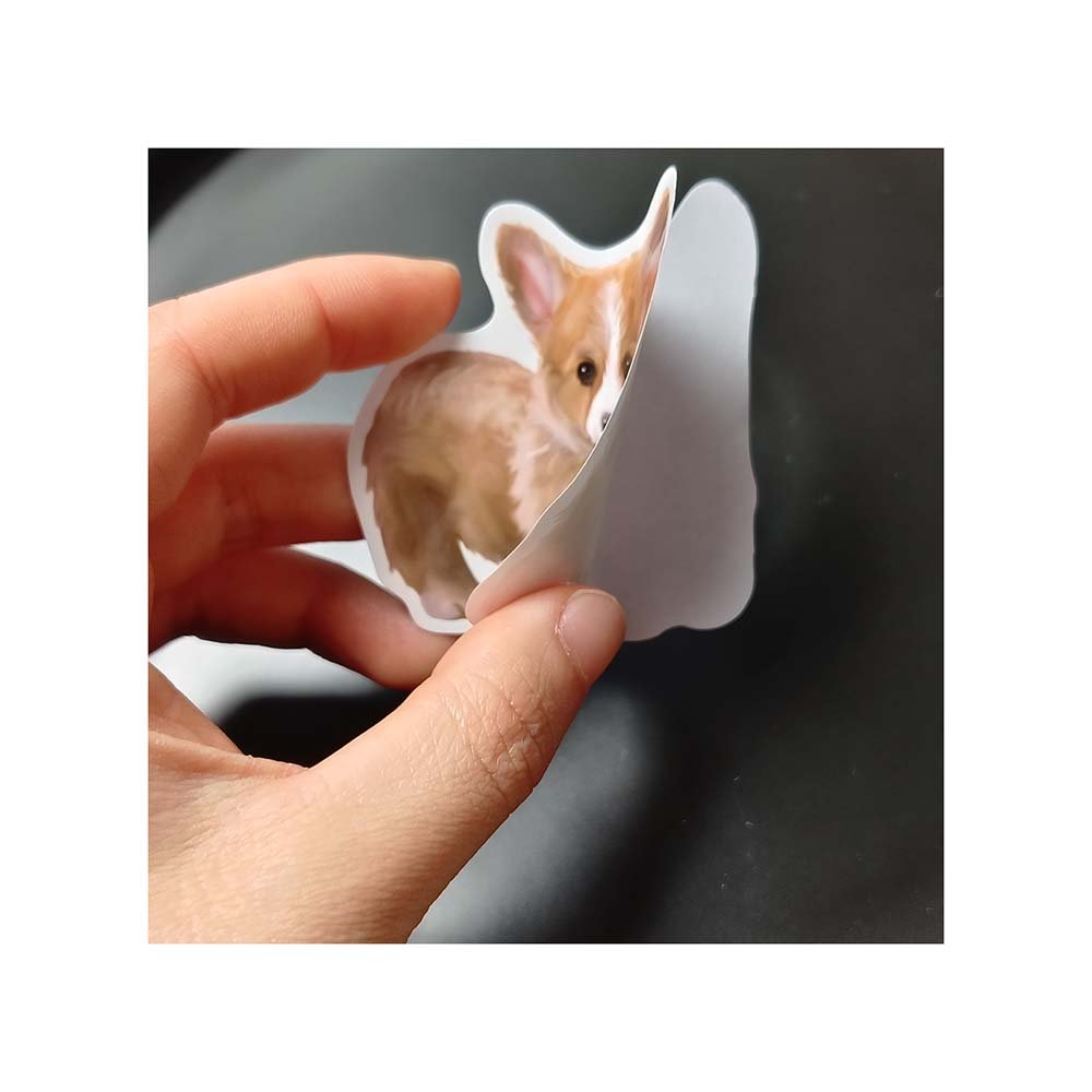 Factory Wholesale Customized Cartoon Animal Dogs Panda Bear Shaped Stickers for Laptop Notebook Decorations and Promotions