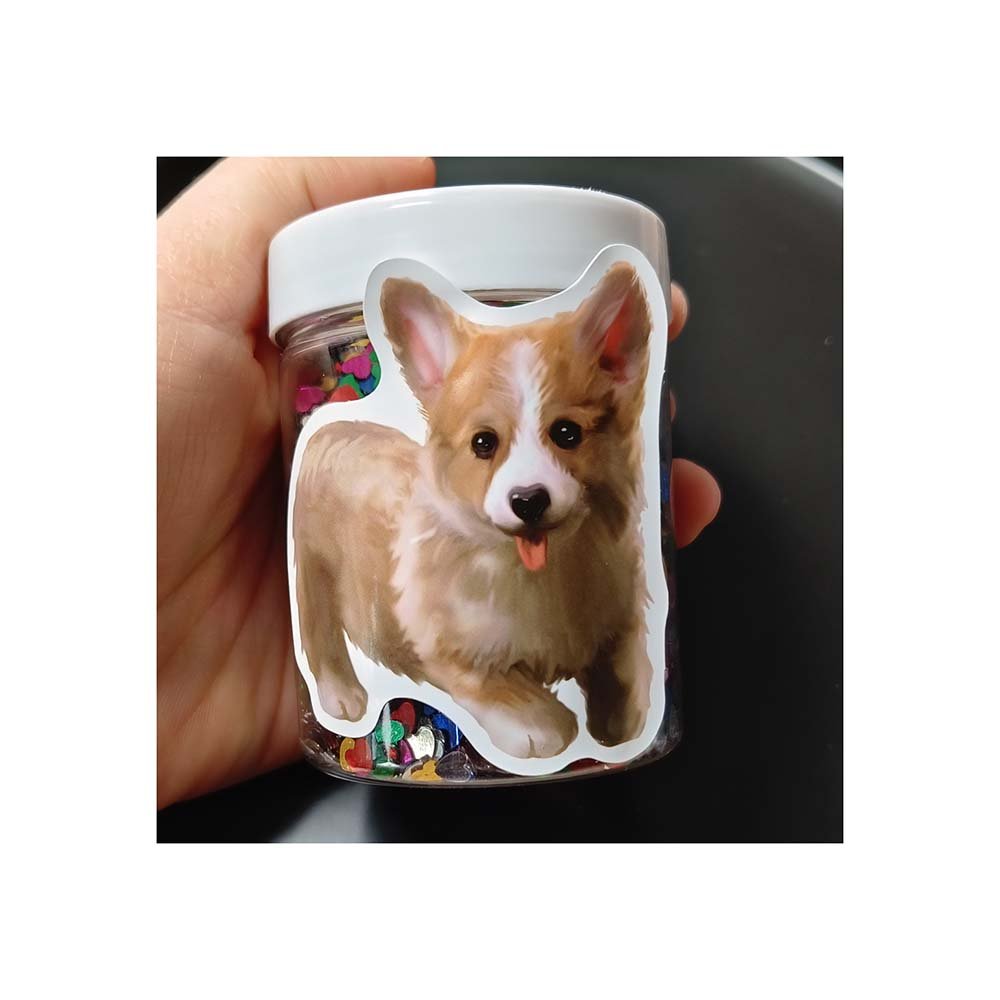 Factory Wholesale Customized Cartoon Animal Dogs Panda Bear Shaped Stickers for Laptop Notebook Decorations and Promotions