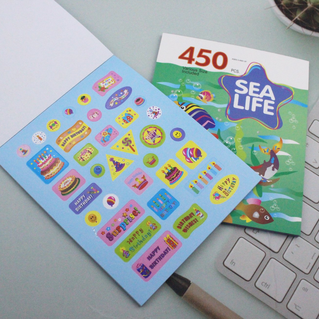 DIY Book Cartoon Sticker Custom Journaling Supplies Material Kids Book Sticker