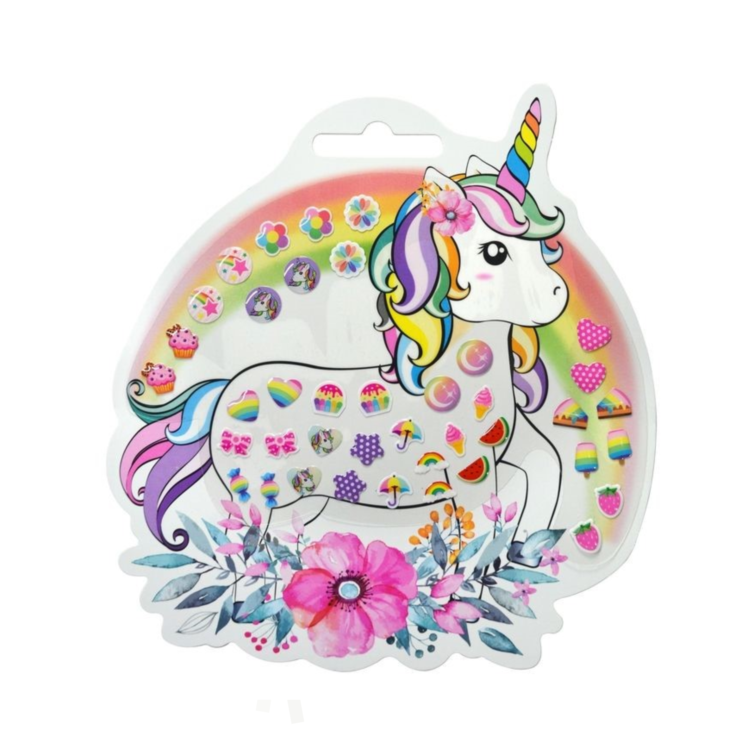 2023 Popular among young girls Cute Cartoon Children Earring Stickers With Epoxy Resin Material