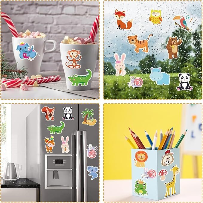 Customization Window Clings Stickers for Kids Window Gel Clings Decals Thick Gel Clings Toddlers