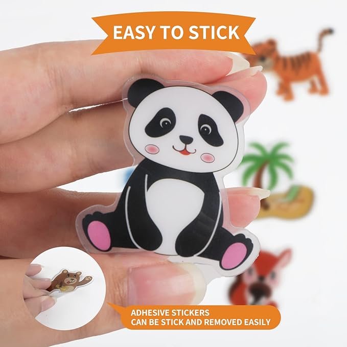 Customization Window Clings Stickers for Kids Window Gel Clings Decals Thick Gel Clings Toddlers