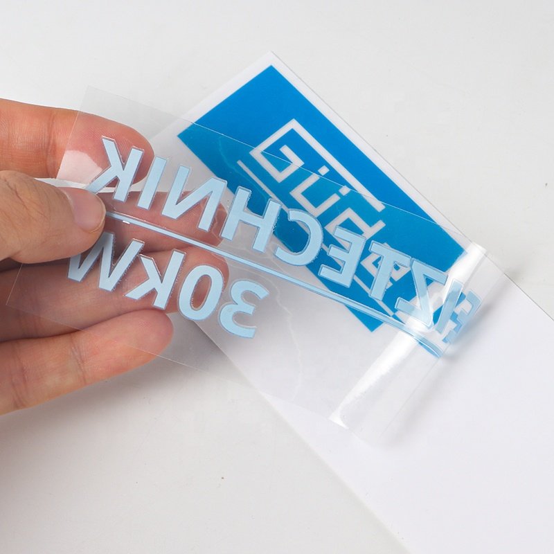 Custom label transfer sticker printing cartoon metal rub on glass transfer sticker wholesale heat transfer stickers for t shirts