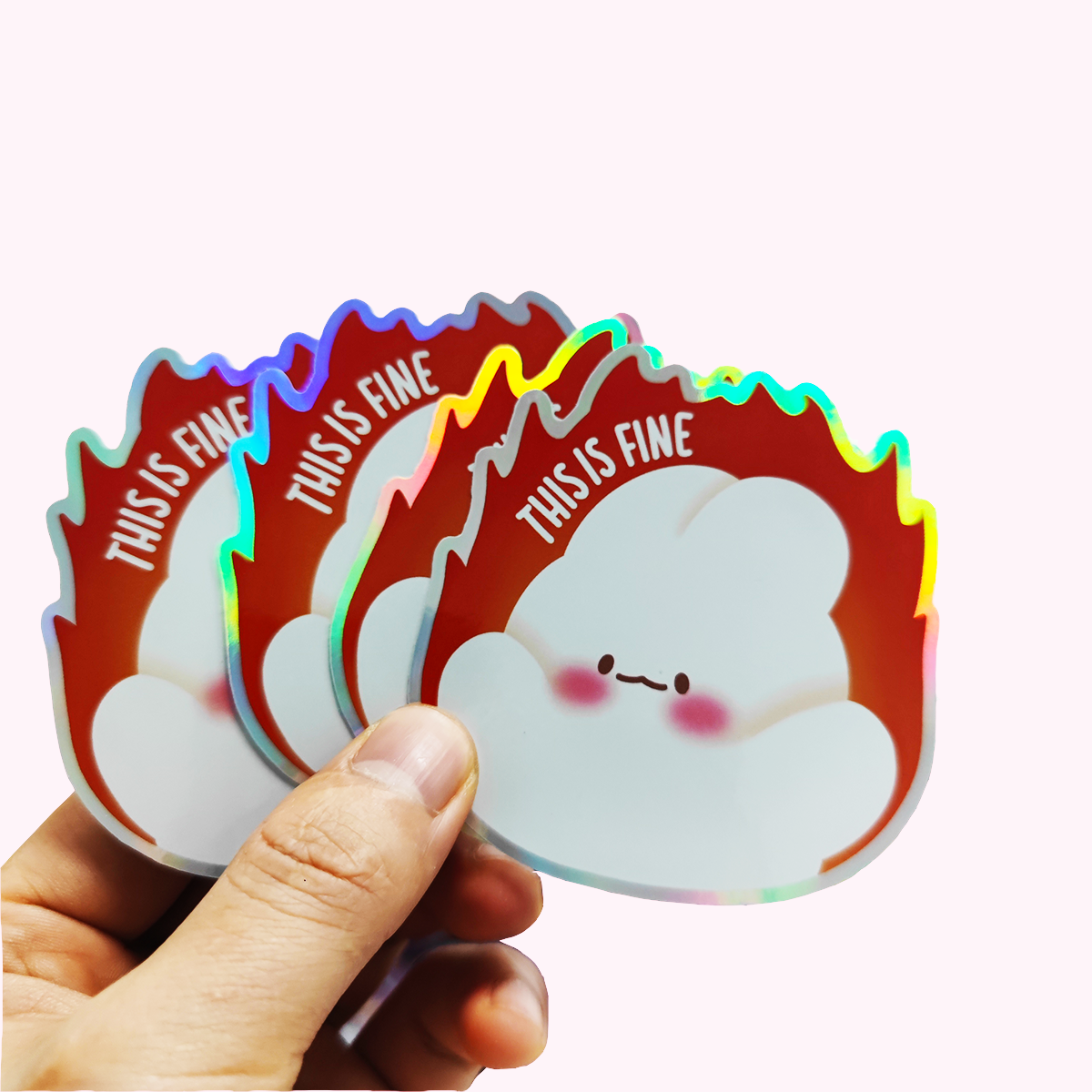 5 days shipping Die Cut Stickers Custom Printing Waterproof hologram Vinyl Sticker Adhesive holographic Pvc Sticker Label