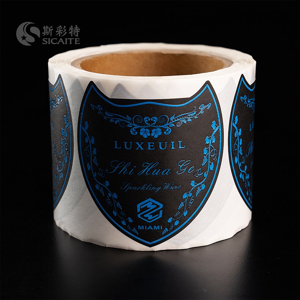 Custom adhesive waterproof label beverage food sticker OEM and ODM fruit beer label vinyl graphic cartoon sticker