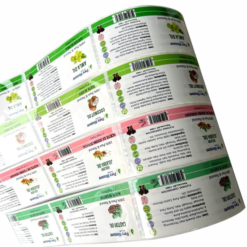 wholesale stickers personalized honey jar biodegradable sticky stickers Custom stickers For food containers bottles glass