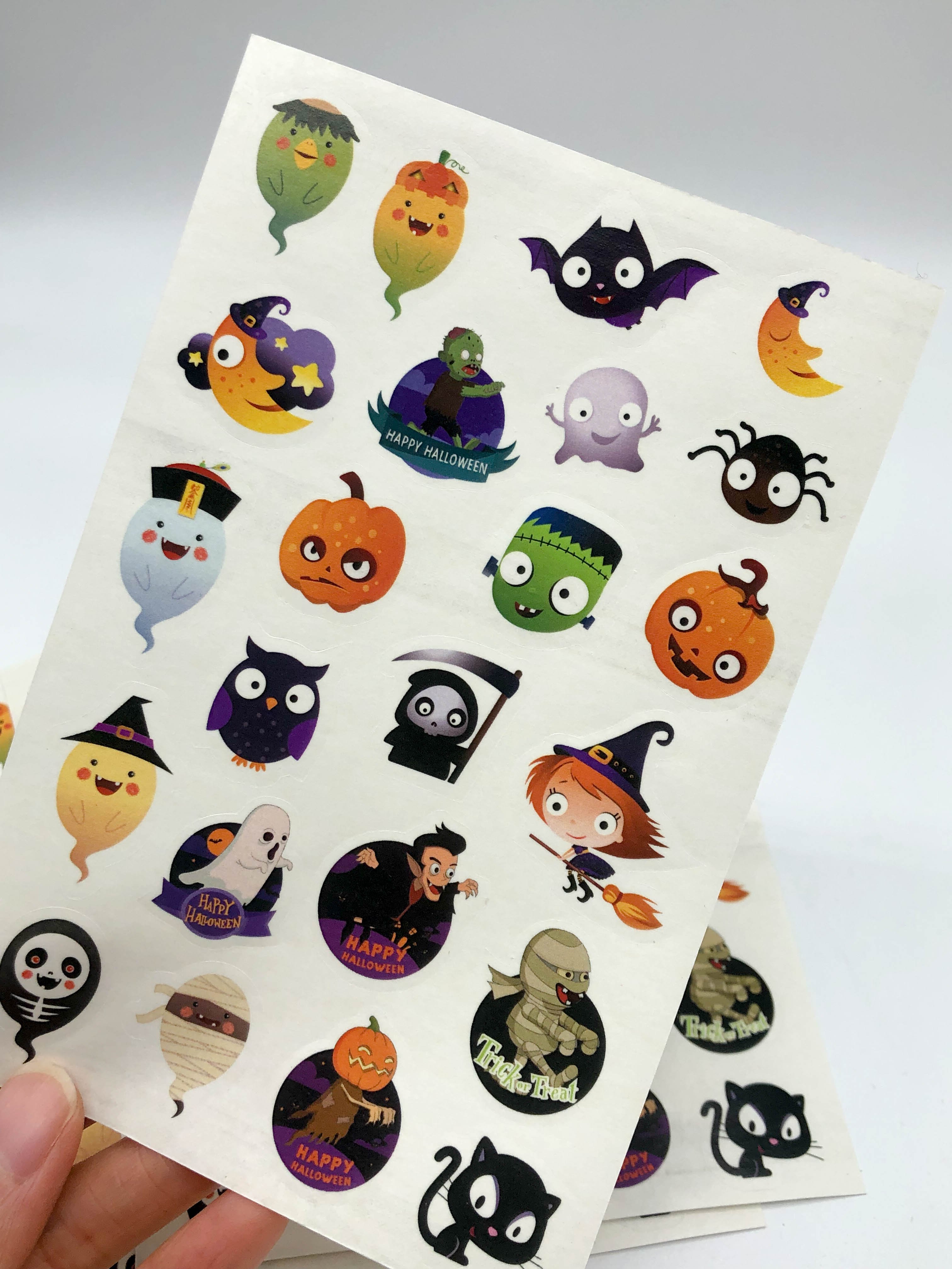 Printing Christmas And Halloween Parties Custom Cartoon Stickers Paper Factory Supply Entertainment Low Prices Attract People