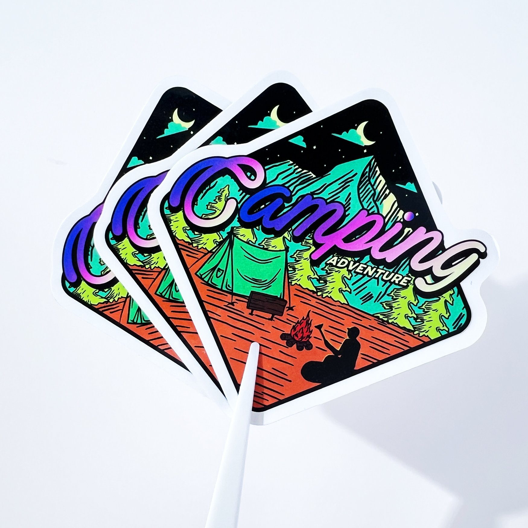 High Quality Custom Vinyl Waterproof Die Cut Sticker Printing UV Resistant Logo Label Adhesive Cartoon Stickers for Water Bottle