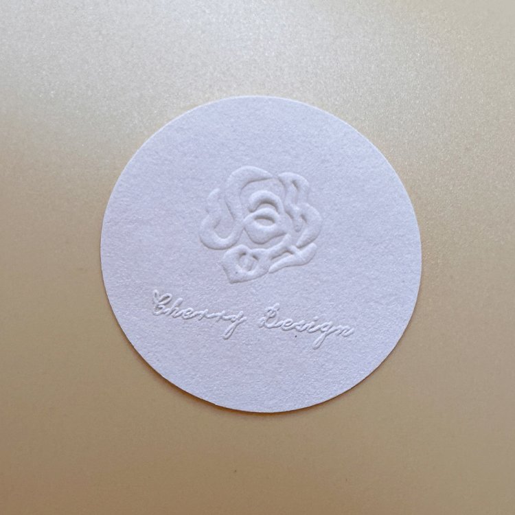 Custom 3D Embossed Sticker Label Matte Texture Paper Self-Adhesive Stickers Plain Raised Package Sticker Logo Label