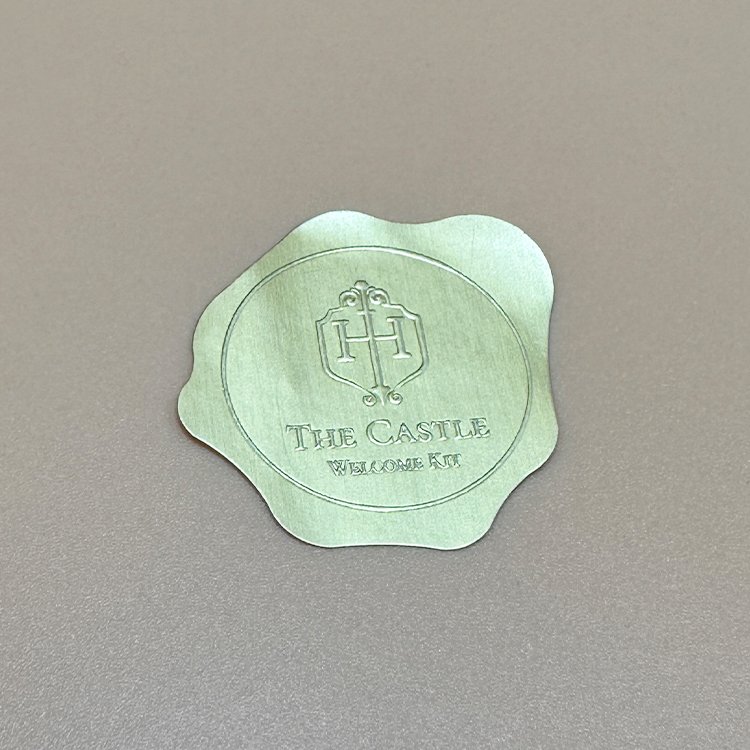 Custom 3D Embossed Sticker Label Matte Texture Paper Self-Adhesive Stickers Plain Raised Package Sticker Logo Label