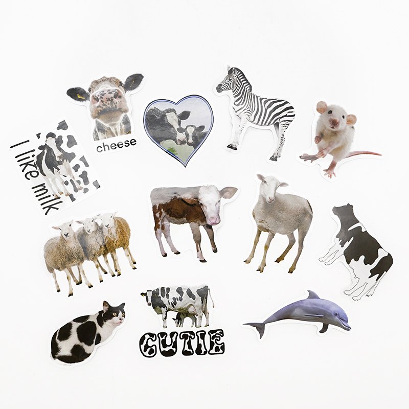 100 pcs Custom cute logo die cut stickers holographic sticker for kids waterproof vinyl sticker