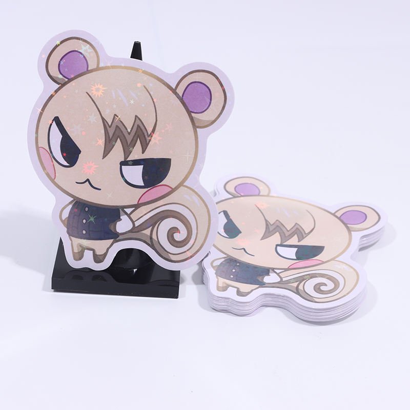 Vigreat High Quality Vinyl Label Waterproof Sticker Cartoon Decorative Hologram Sticker Sheet