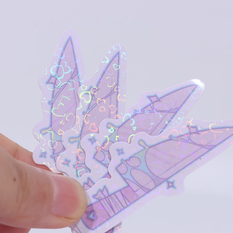 Vigreat High Quality Vinyl Label Waterproof Sticker Cartoon Decorative Hologram Sticker Sheet