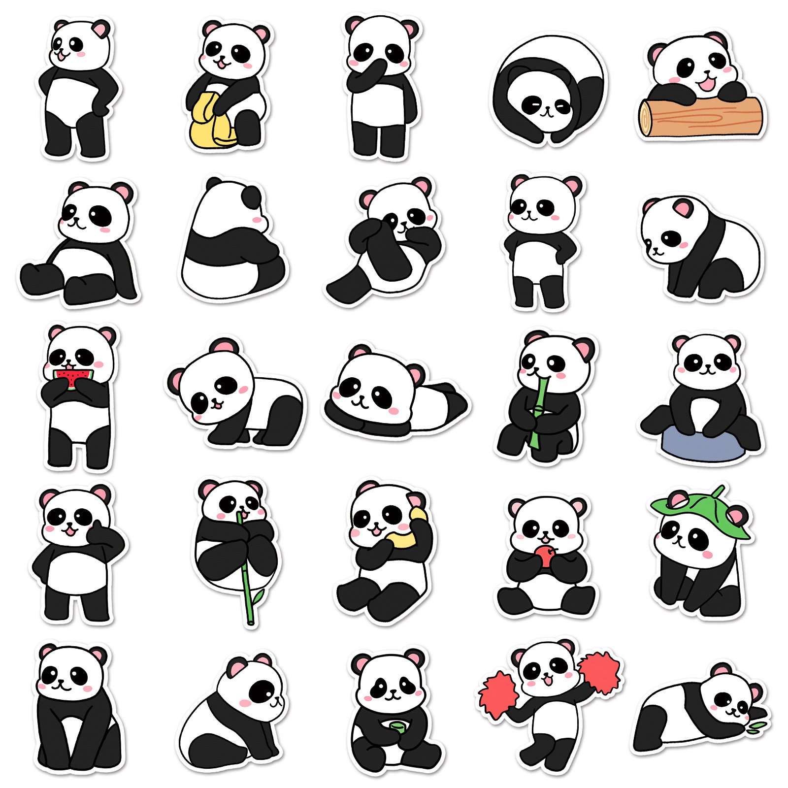 Manufacturer Wholesale Custom Printing High Quality A5 A6 3D Car Decorate Adhesive Vinyl Die Cut Cartoon Sticker