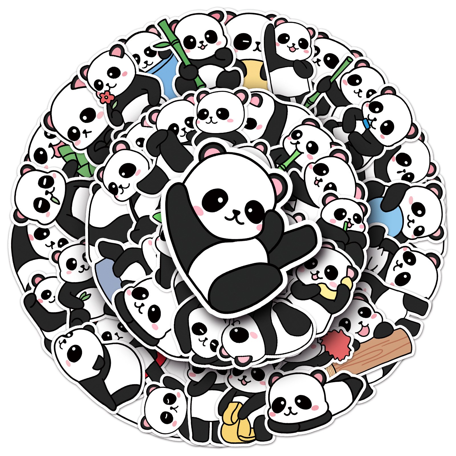 Manufacturer Wholesale Custom Printing High Quality A5 A6 3D Car Decorate Adhesive Vinyl Die Cut Cartoon Sticker
