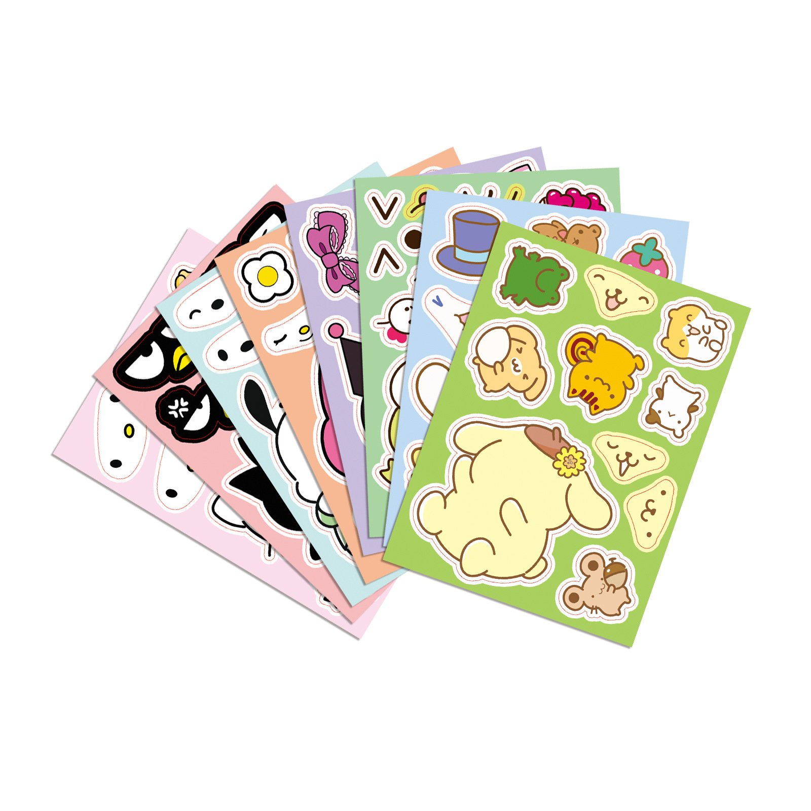 Manufacturer Wholesale Custom Printing High Quality A5 A6 3D Car Decorate Adhesive Vinyl Die Cut Cartoon Sticker
