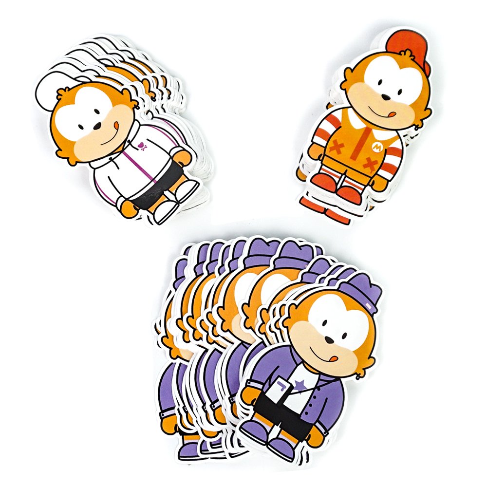 Custom Die Cut Vinyl Stickers Printing, Adhesive Waterproof PVC Label Company Logo Design Holographic Cartoon Stickers
