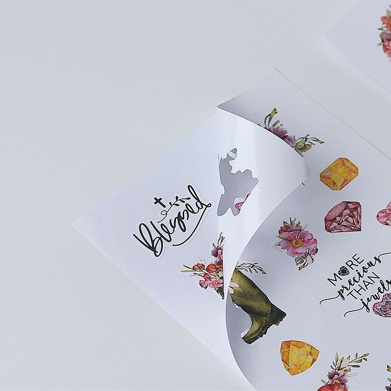 Newly launched cute high-quality cartoon stickers with irregular floral stickers at a low price