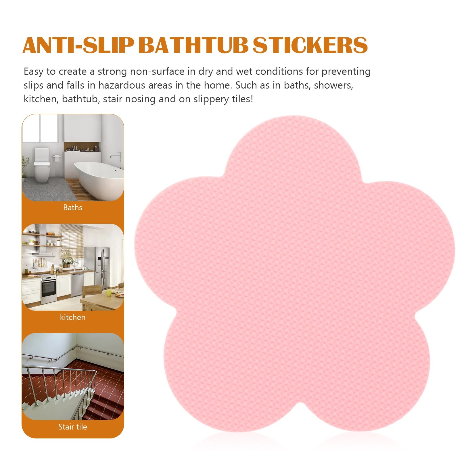 Qun Bang Waterproof Safety Anti Skid floor Stickers Non Slip Adhesive Grip anti slip tape Tub And Shower Tape