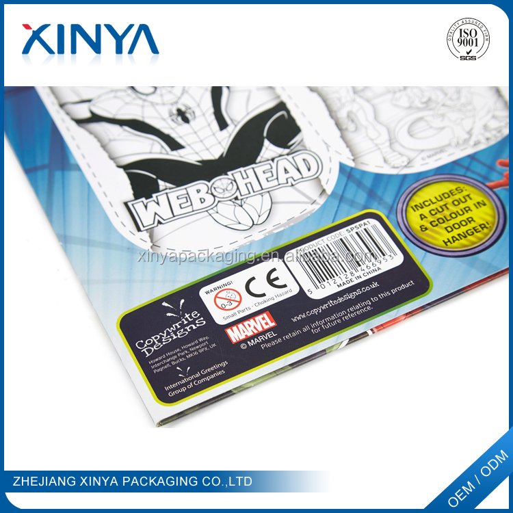 XINYA China Cheap Products Waterproof Cute Cartoon Character Kids Stickers And Label Printing