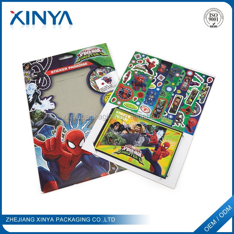 XINYA China Cheap Products Waterproof Cute Cartoon Character Kids Stickers And Label Printing