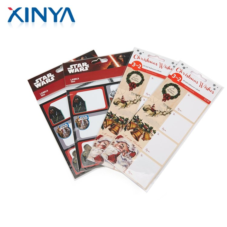 XINYA China Cheap Products Waterproof Cute Cartoon Character Kids Stickers And Label Printing