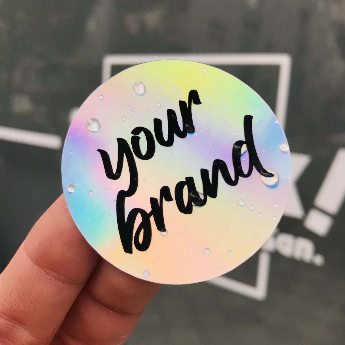 Custom Sticker Printing Die Cut Sticker Custom Size Holographic Laser Anime Vinyl Waterproof Reflective Anime Cartoon Stickers
