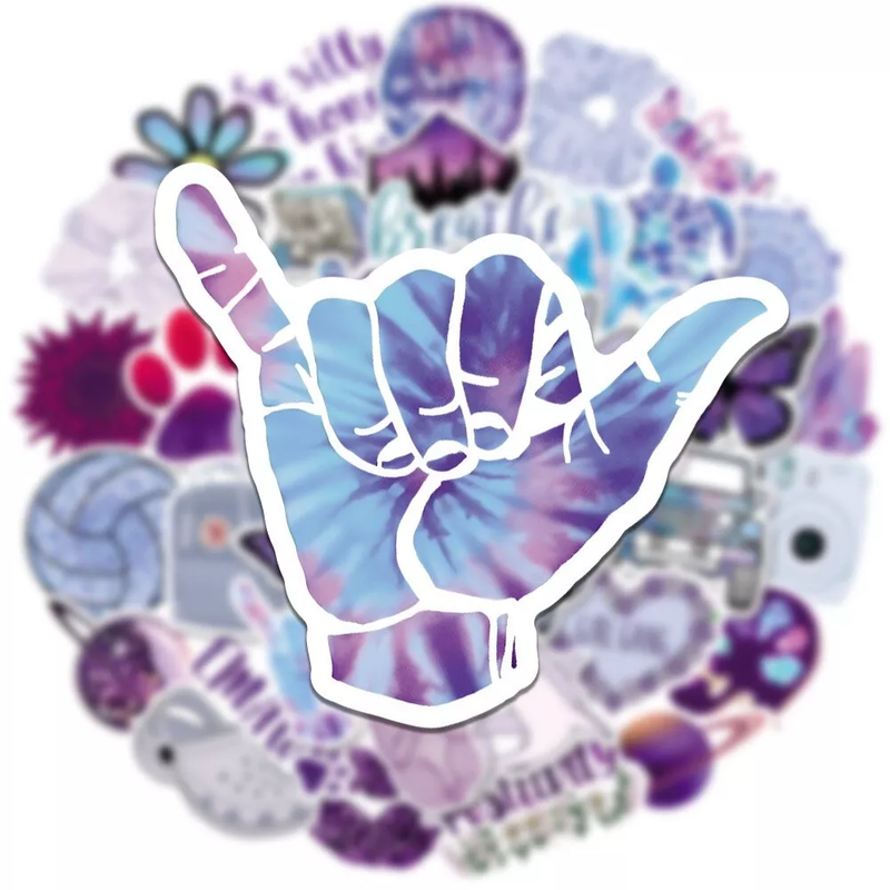 CS Custom Custom Wholesale Adhesive Label UV Waterproof Die Cut Stickers White Vinyl Cartoon Sticker Printing