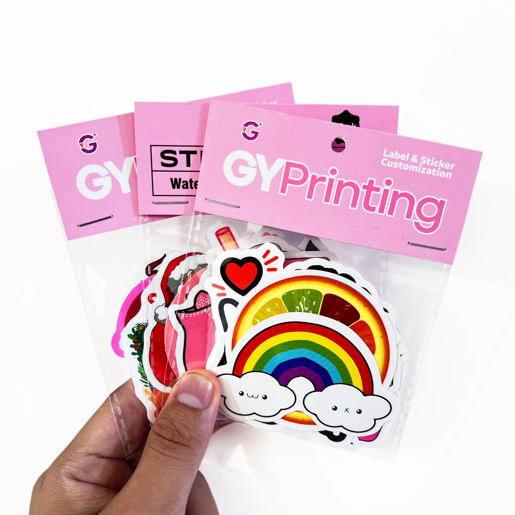 Custom Printing Die Cut Stickers Waterproof Vinyl Stickers Adhesive PVC Labels Sticker
