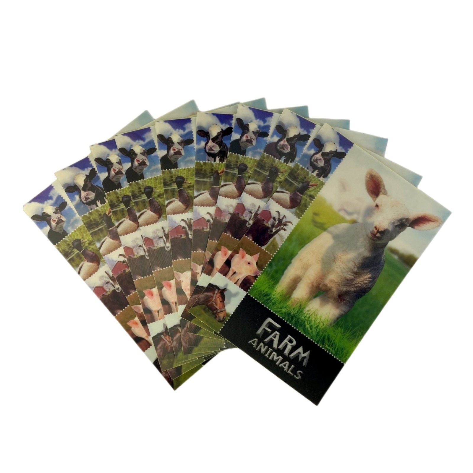 cute novelty 3D lentiuclar custom book cover stickers car stickers anime stickers for promotional gifts