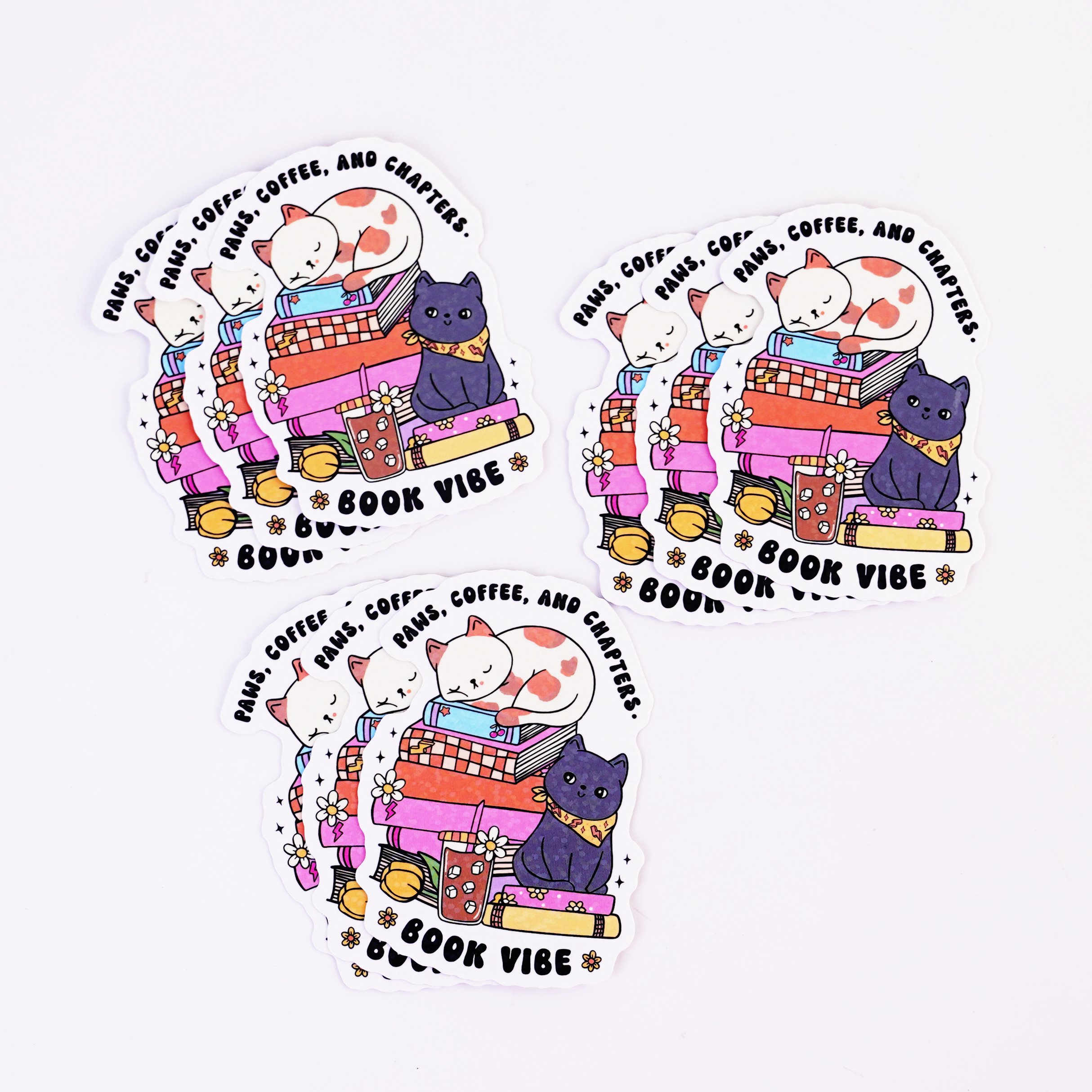 Personalized Company design labels printing cartoon waterproof sticker logo Adhesive holographic vinyl custom die cut sticker