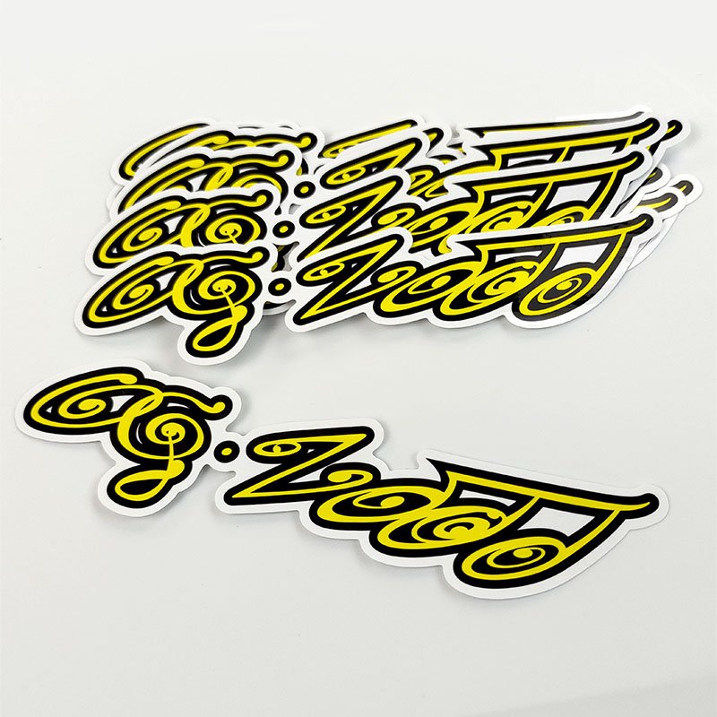 Promotion Vinyl Custom Decorative Die Cut Sticker Printed Synthetic Cartoon Die Cut Customize Logo Sticker