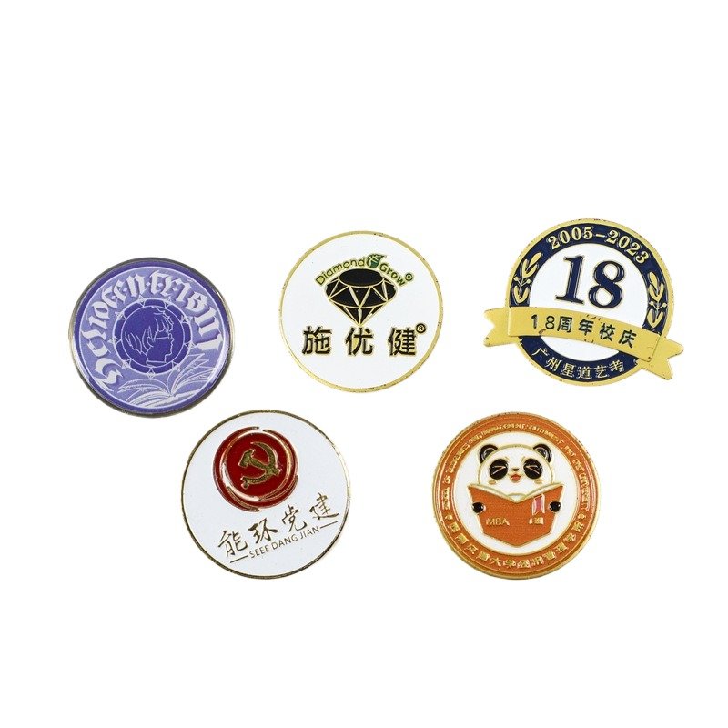 Customizable Factory Metal Pins in Iron Zinc Plated Techniques for Sports Fashion Anime Love & Logo Souvenirs & Gifts Christmas
