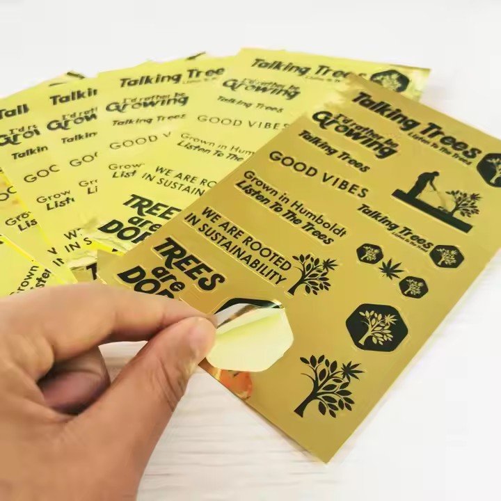 Custom Waterproof Die Cut Sticker Decorative Cartoon Adhesive Vinyl PVC Printing Kiss Cut transparent Sticker Sheets