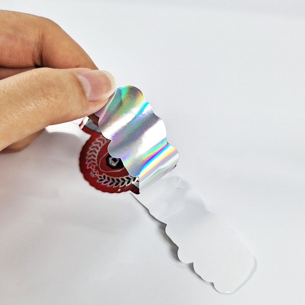 Custom Holographic Vinyl Cartoon Label Laser Waterproof Sticker Label Logo Sticker Die Cut Sticker