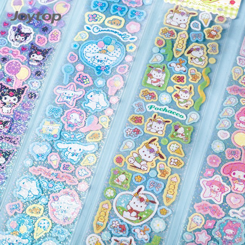 Joytop SR 000327 Wholesale Sanrio cute sticker kawaii stationery Strip sticker for kids journal