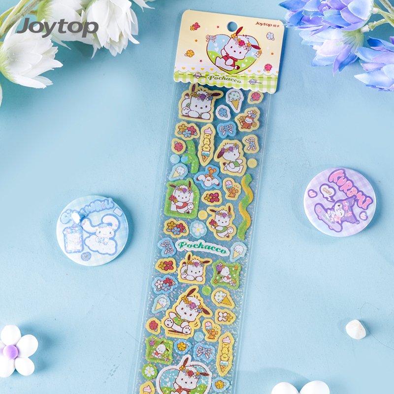 Joytop SR 000327 Wholesale Sanrio cute sticker kawaii stationery Strip sticker for kids journal