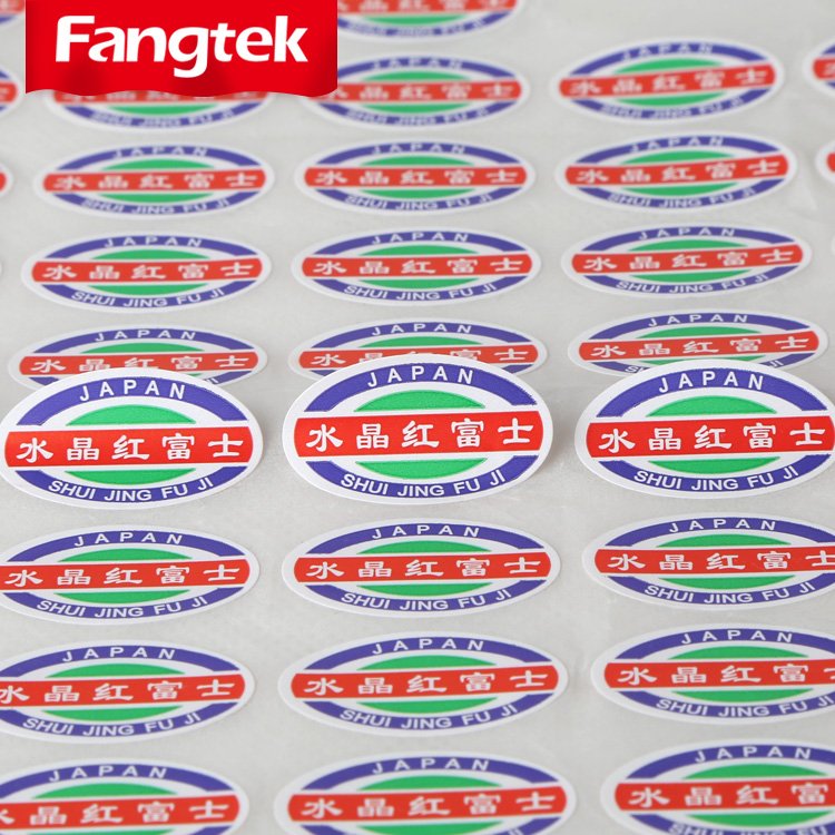 Eco-friendly Removable Labels for Fruit with Custom Size Self Adhesive Fruit Label Customized stcicker Size