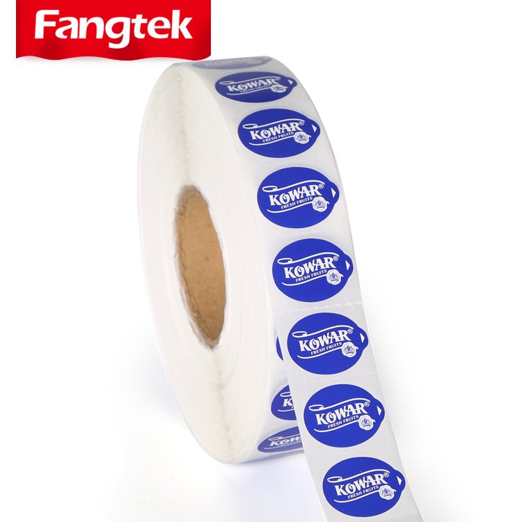 Eco-friendly Removable Labels for Fruit with Custom Size Self Adhesive Fruit Label Customized stcicker Size