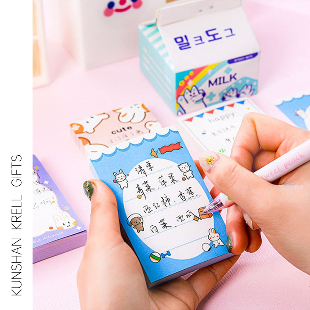 custom printed logo sticky creative advertisement sticky note N times stick custom tear pad