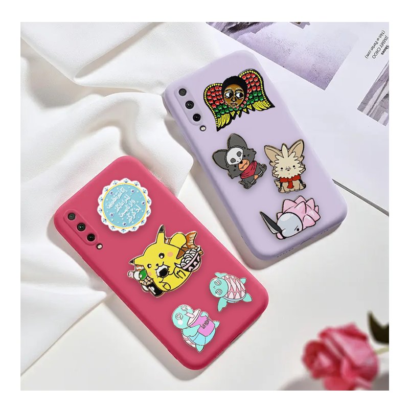 Metal Charm Sticker Custom Soft Lapel Pins Custom Hard Enamel Pin Mobile Sticker