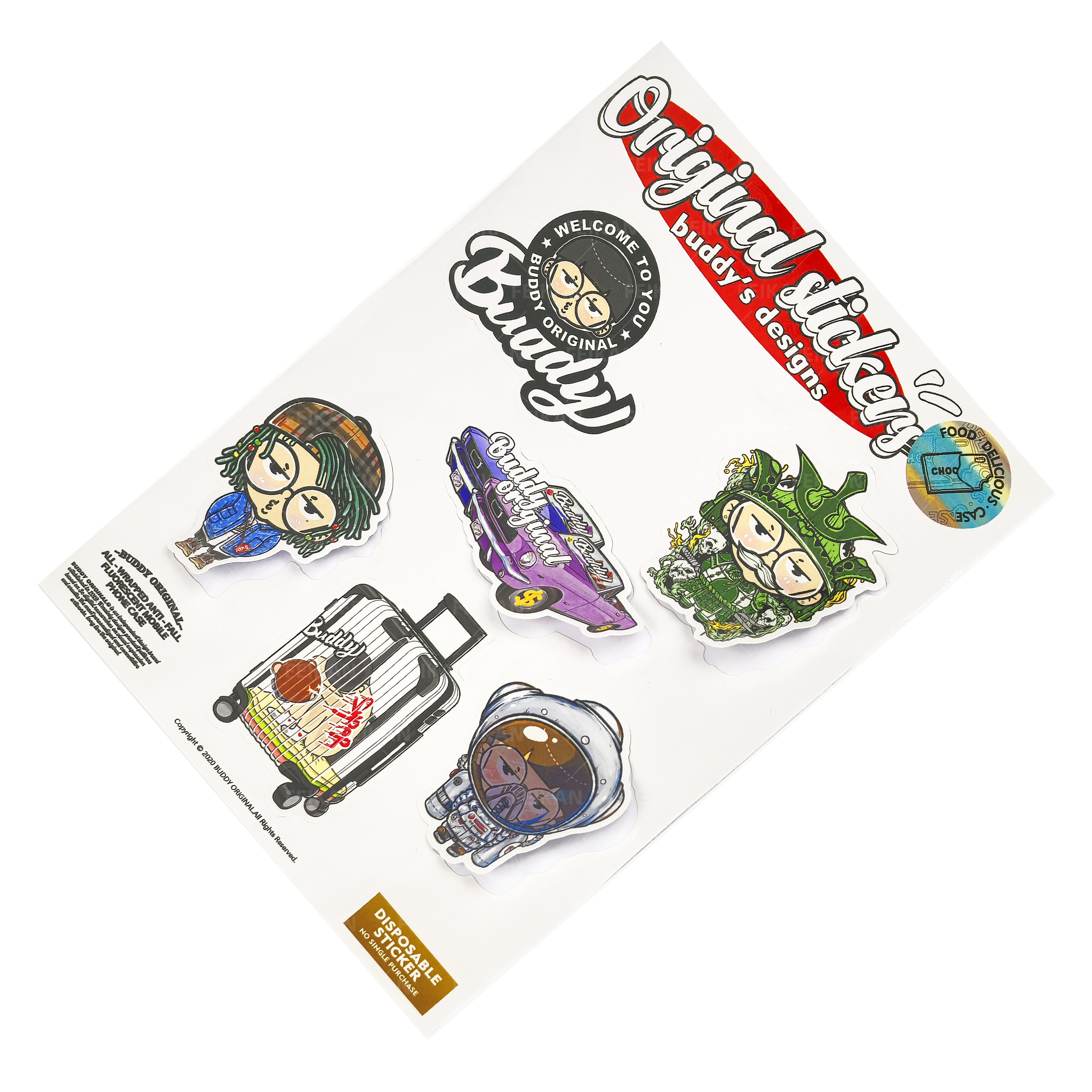 Custom die cut sticker made holo sticker Laser Sticker