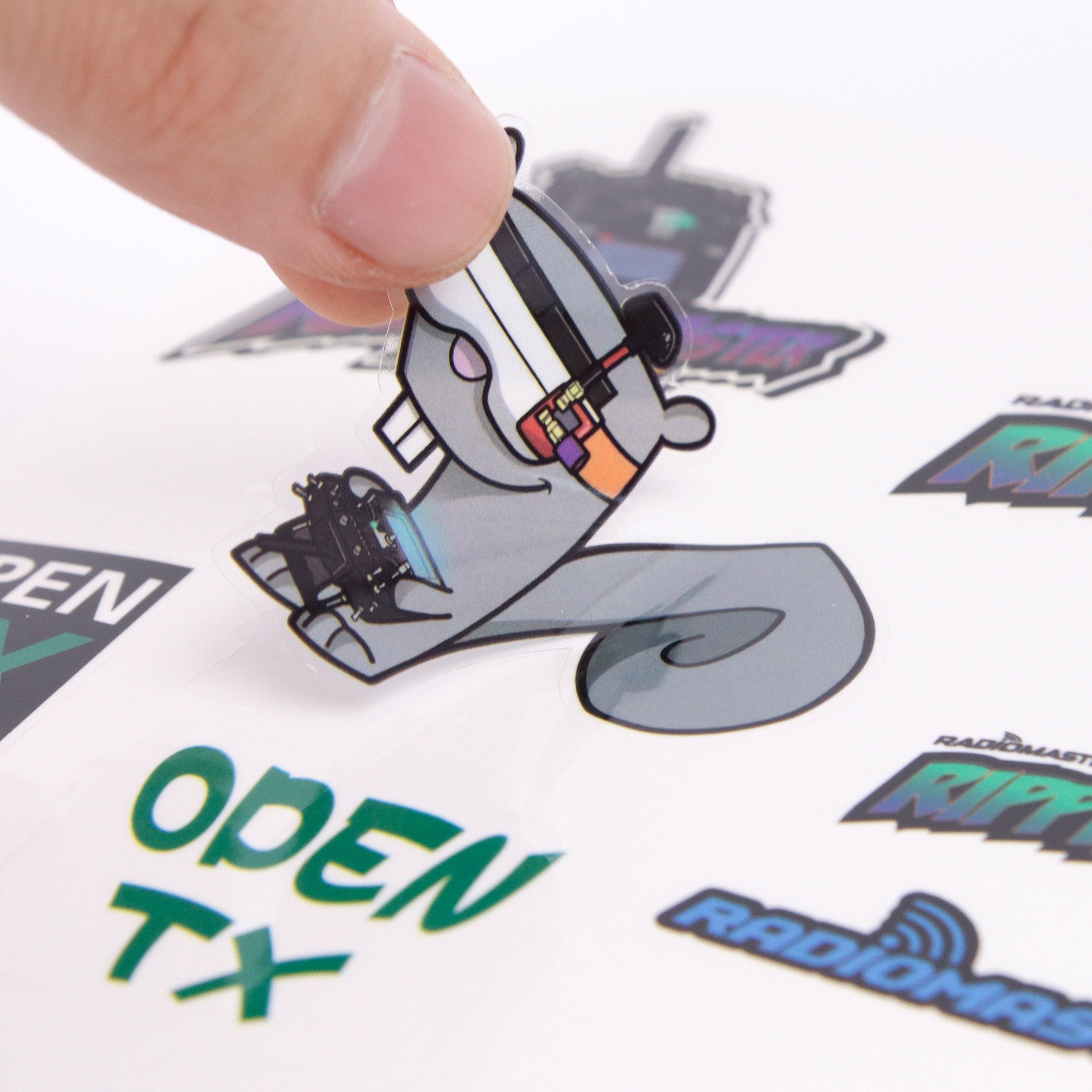 Explosive Models Custom Logo Waterproof Vinyl Sticker Pack Packaging Die Cut Packing Logo Sticker