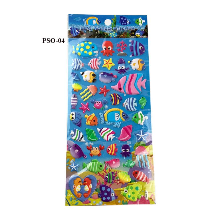Colorful Designed Paper Pvc Brand Label Cartoon Sticker