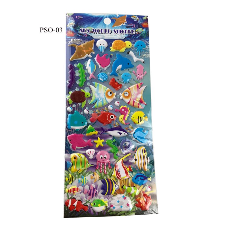 Colorful Designed Paper Pvc Brand Label Cartoon Sticker