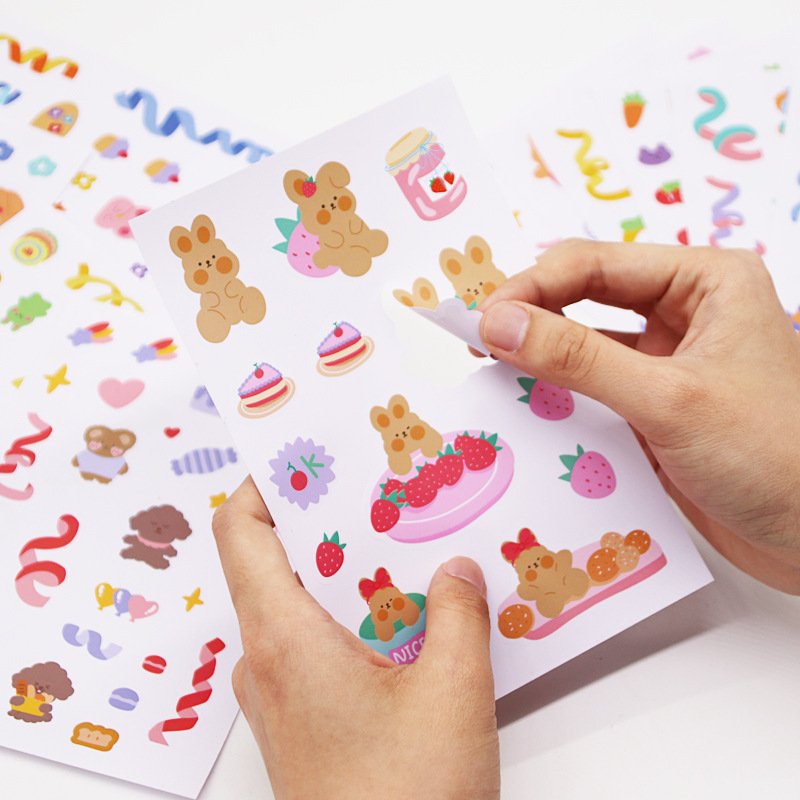Anime stickers custom wholesale high quality cute cartoon sticker Korean stickers