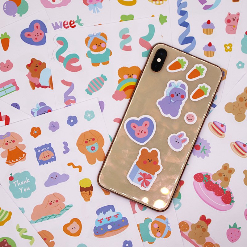 Anime stickers custom wholesale high quality cute cartoon sticker Korean stickers