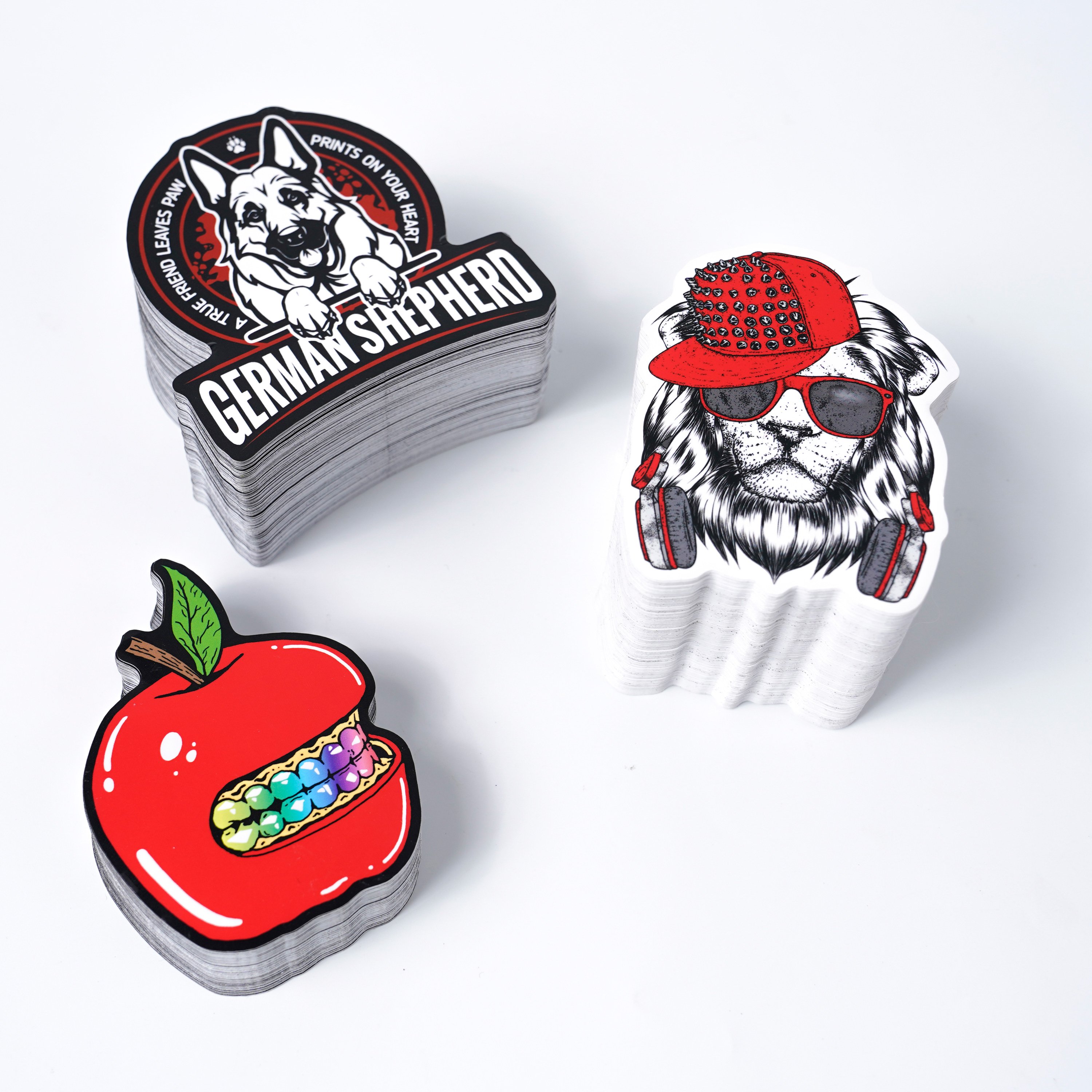 Custom Stickers Custom Die Cut Vinyl Stickers Printing Adhesive Pvc Label Company Logo Design Cartoon Stickers