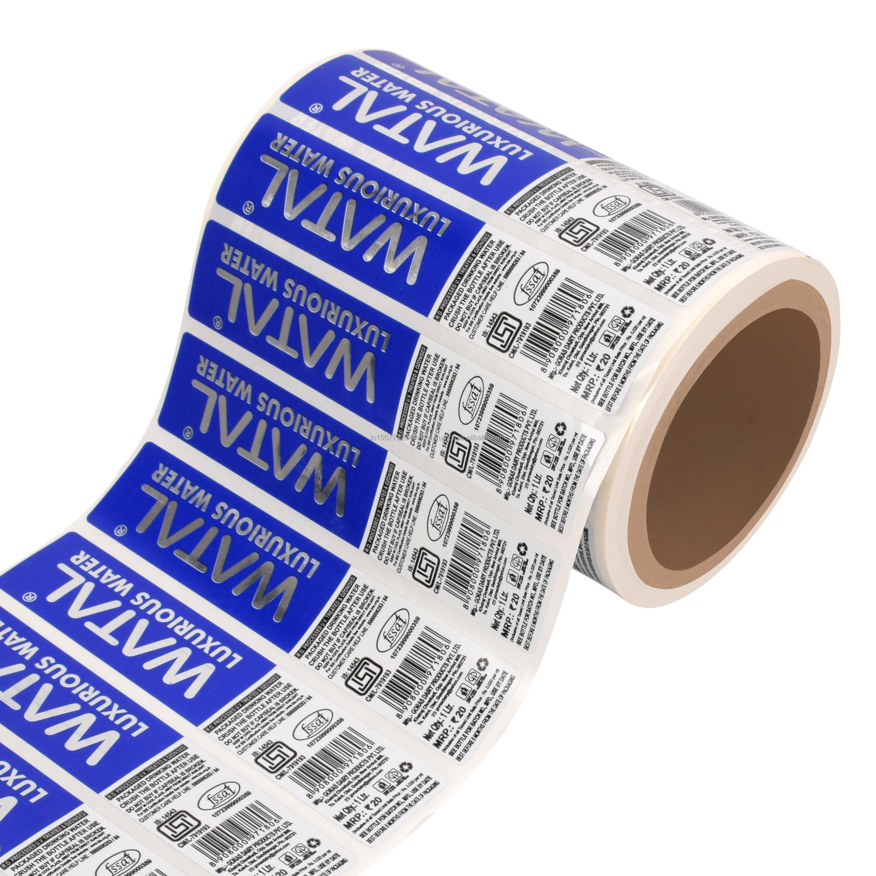 High Demand Customized 100*50mm Glossy Mat Color Stickers Long Lasting Export Quality Label with Custom Logo for Bulk Purchase