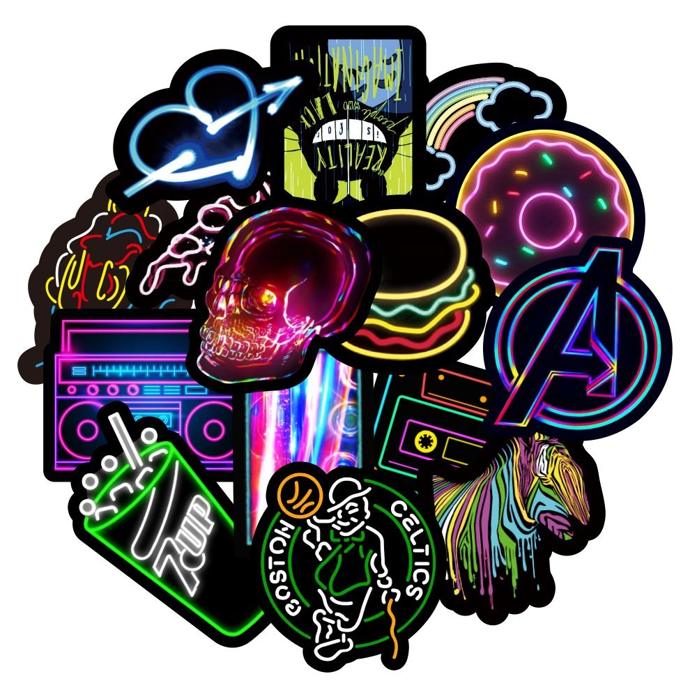 Customized Glow In The Dark Logo Label Stickers Die-Cut 3D Hologram Sticker Rainbow Custom Holographic Sticker